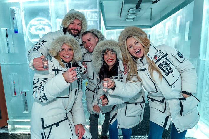 Berafoot Bistro, Ketel One Ice Room, vodka tasting