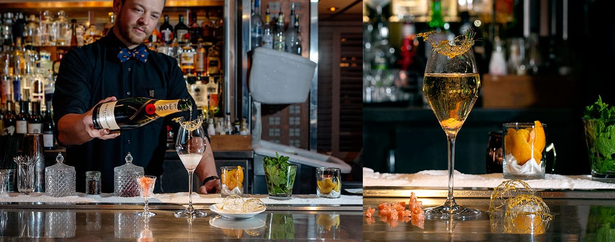 Whistler bars, cocktails, champagne, Bearfoot Bistro