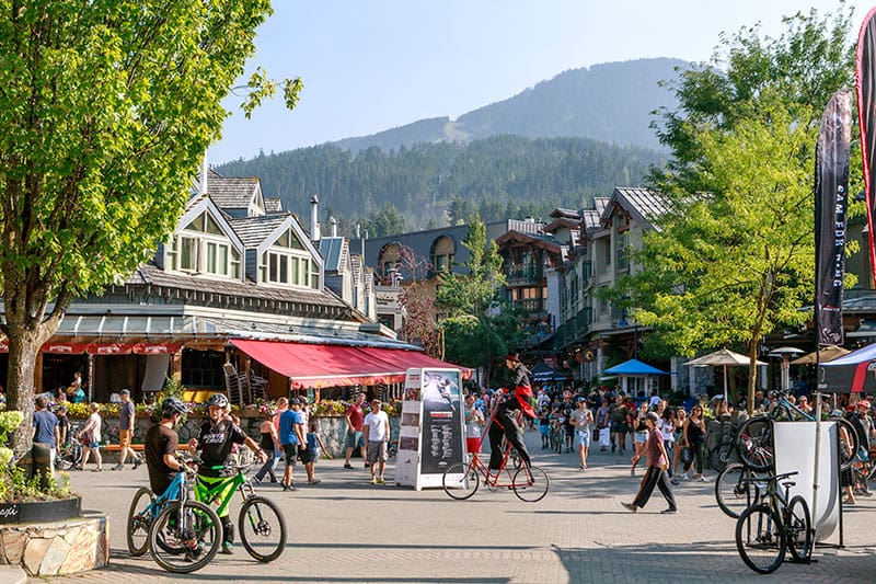 whistler village square summer 