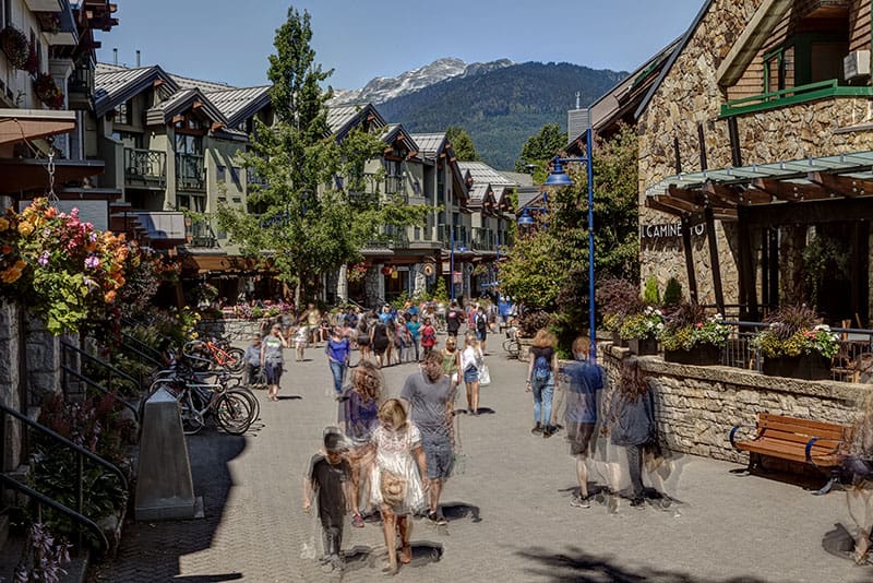 Whistler winter, Olympic Plaza