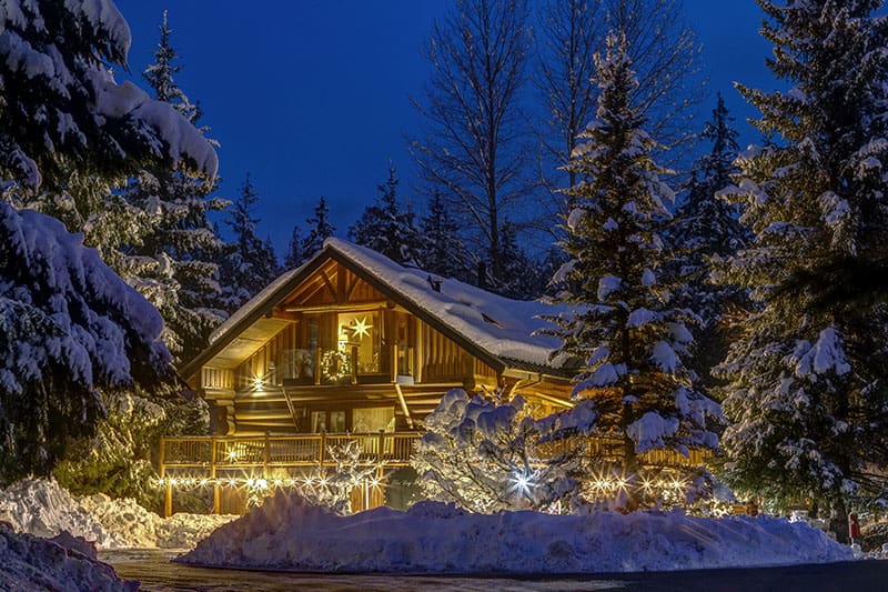 Winter in Pemberton, dining. 