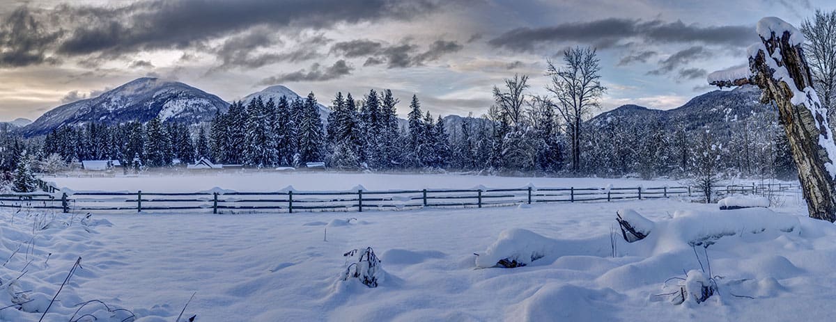 Winter in Pemberton, dining.
