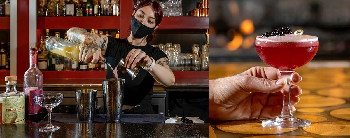 Whistler bars, cocktails, champagne, Bearfoot Bistro