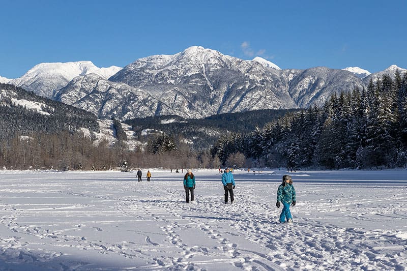 Pemberton, ranch, horses at sunset, winter.