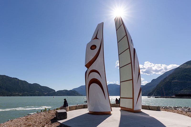 The new oceanfront park at Squamish: Sp’akw’us Feather Park