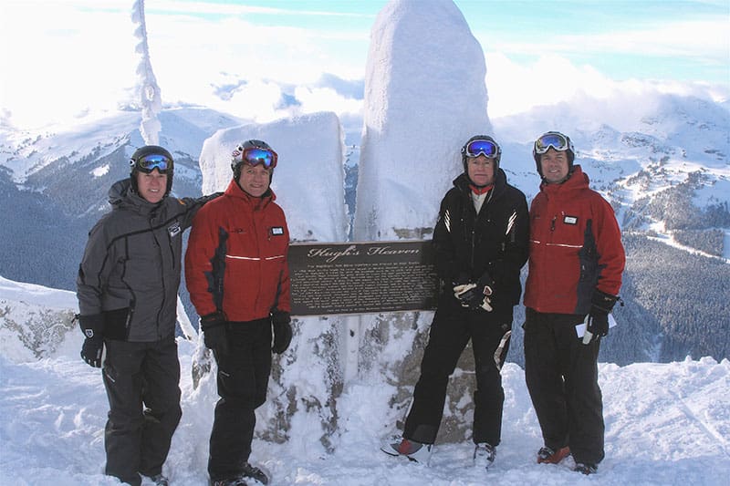 Whistler Blackcomb 60 Years Young Second from right, Hugh Smythe