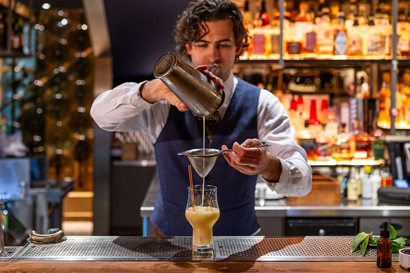 Warmin' up with rum Wild Blue Restaurant + Bar, Bar Manager Zack Lavoie