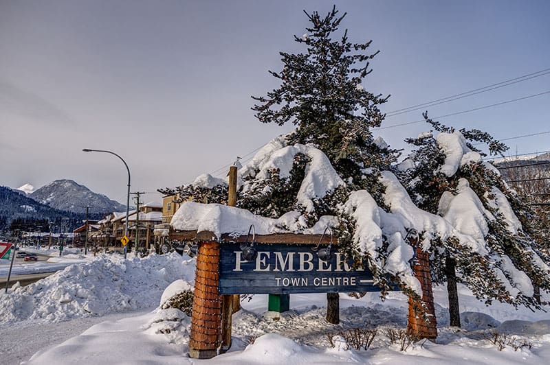 Pemberton, ranch, horses at sunset, winter.